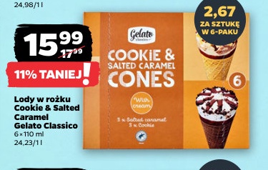 lody w rożku cookie & salted caramel