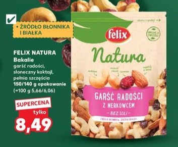 Bakalie garść radości, słoneczny koktajl, pełnia szczęścia
