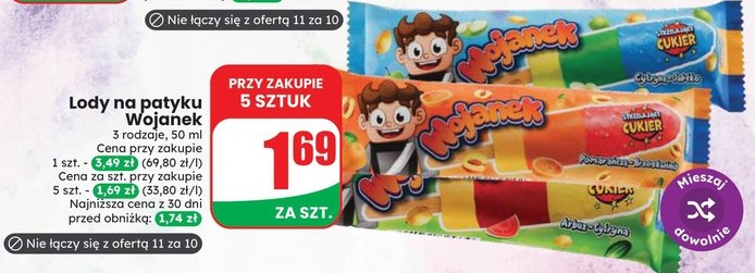 lody na patyku Wojanek