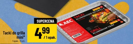 Tacki aluminiowe do grilla