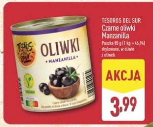 Czarne oliwki Manzanilla
