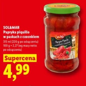 Papryka piquillo w paskach z czosnkiem