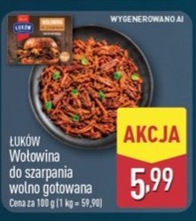 Wołowina do szarpania wolno gotowana
