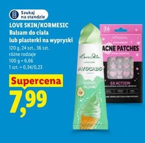 Balsam do ciała lub plasterki na wypryski
