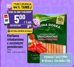 Kiełbasa śniadaniowa z suszonymi pomidorami