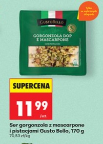 Ser gorgonzola z mascarpone i pistacjami