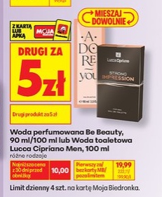Woda perfumowana lub woda toaletowa