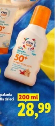 spray do opalania dla dzieci Sensitive SPF 50+