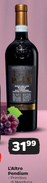 wino czerwone półwytrawne Primitivo di Manduria