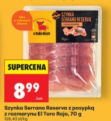 Szynka serrano reserva z posypką z rozmarynu