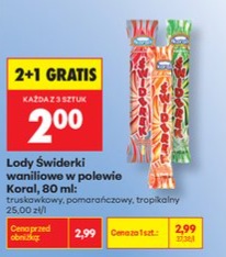 lody Świderki waniliowe w polewie