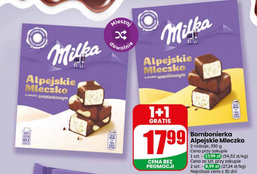 bombonierka Alpejskie Mleczko
