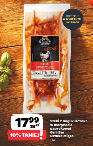 steki z nogi kurczaka w marynacie