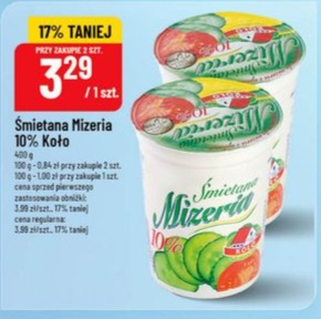 Śmietana Mizeria 10%