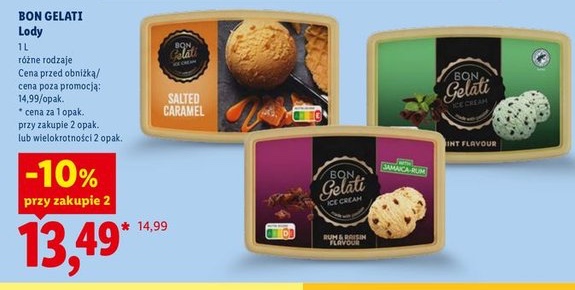 Wszystkie lody Bon Gelati