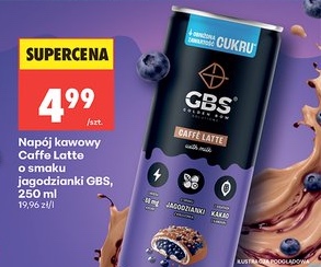 napój kawowy caffe latte o smaku jagodzianki
