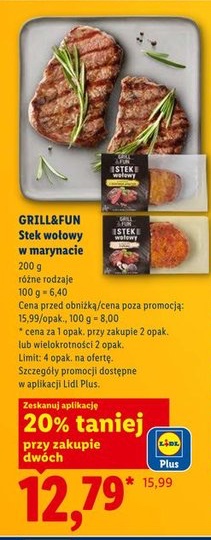 stek wołowy w marynacie