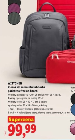 plecak do samolotu lub torba podróżna free on board