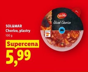 chorizo, plastry