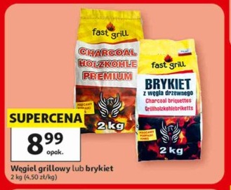 Węgiel grillowy lub brykiet