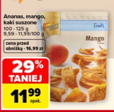 Ananas, mango, kaki suszone