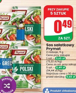 sos sałatkowy grecki