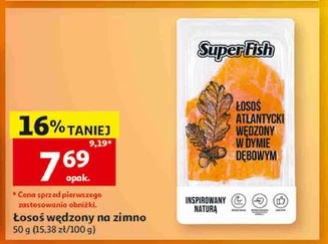 Łosoś atlantycki wędzony w dymie dębowym