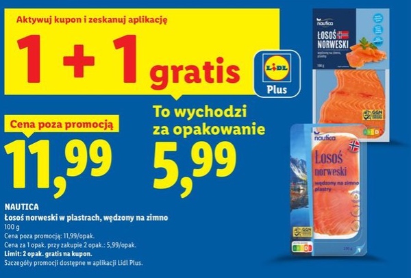 Łosoś norweski wędzony na zimno, plastry
