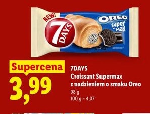 croissant Supermax z nadzieniem o smaku Oreo