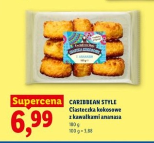 Ciasteczka kokosowe z kawałkami ananasa