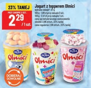 Jogurt z topperem Olmici