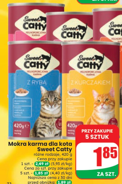 Mokra karma dla kota z wołowiną