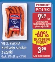 Kiełbaski śląskie z szynki