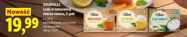 lody w naturalnej skórce owocu