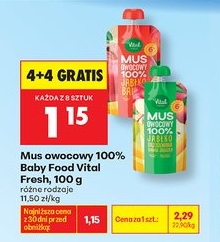 mus owocowy 100%