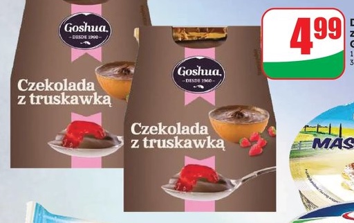 Deser czekolada z truskawką