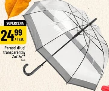 Parasol długi transparentny