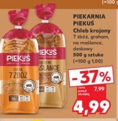chleb krojony 7 zbóż, graham, na maślance, deskowy
