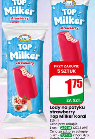 lody na patyku toffi