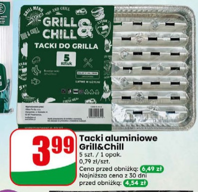 Tacki aluminiowe do grilla