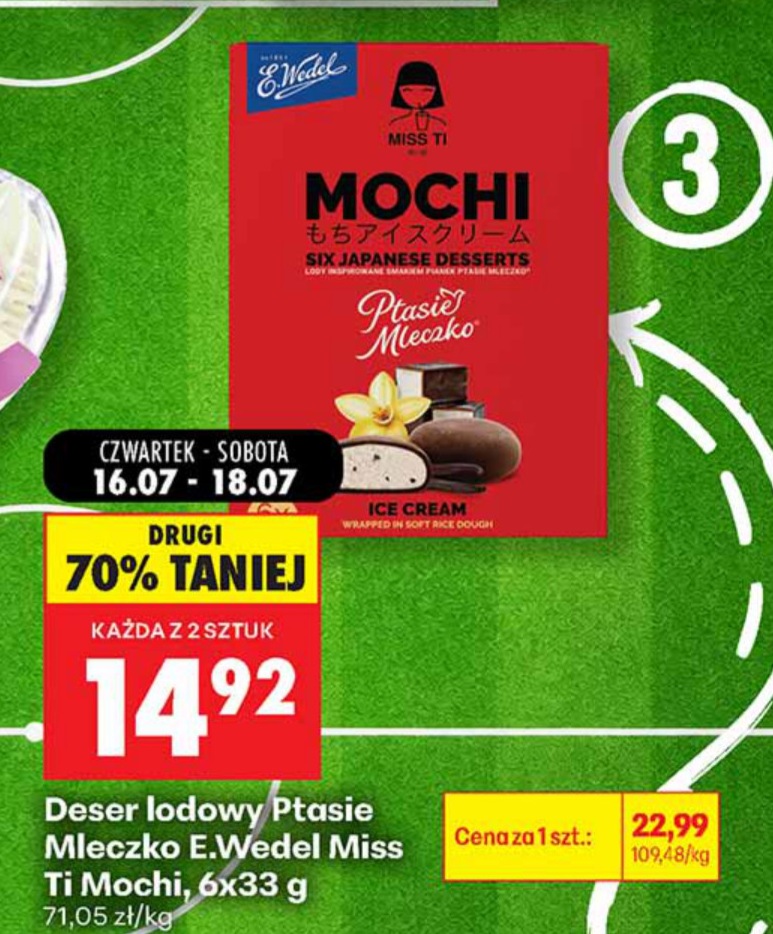 deser lodowy ptasie mleczko mochi