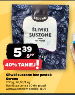 Śliwki suszone bez pestek