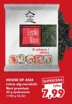 liście alg morskich Nori premium