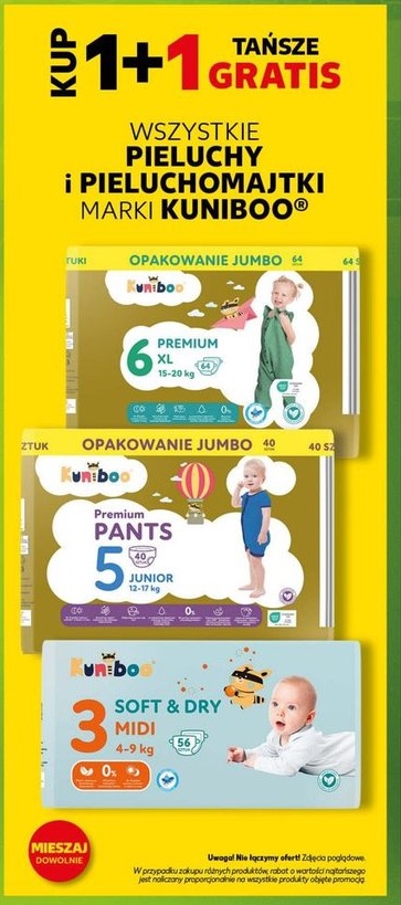 Wszystkie pieluchy i pieluchomajtki