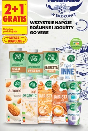 Wszystkie napoje roślinne i jogurty Go Vege