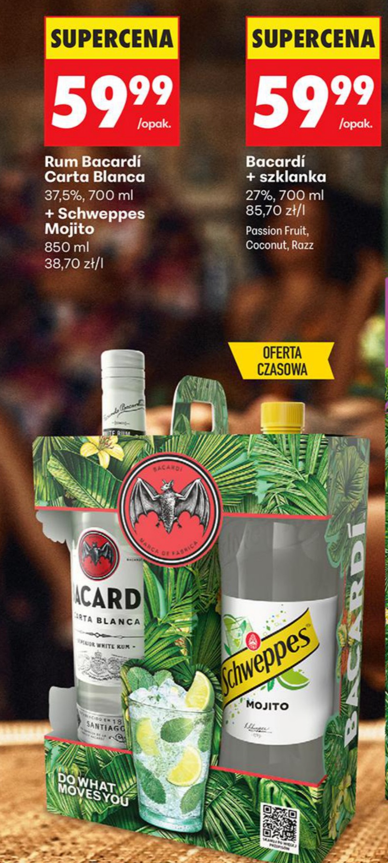 Rum Carta Blanca + napój Mojito