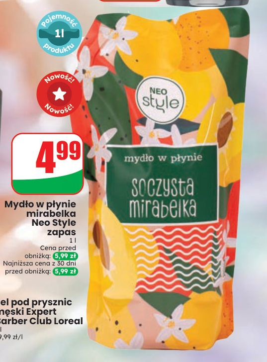 Mydło w płynie mirabelka