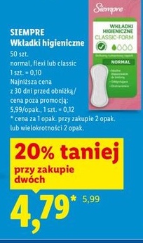 Wkładki higieniczne