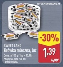 Krówka mleczna, luz