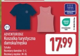 koszulka turystyczna damska/męska